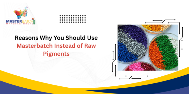 Masterbatch Instead of Raw Pigments