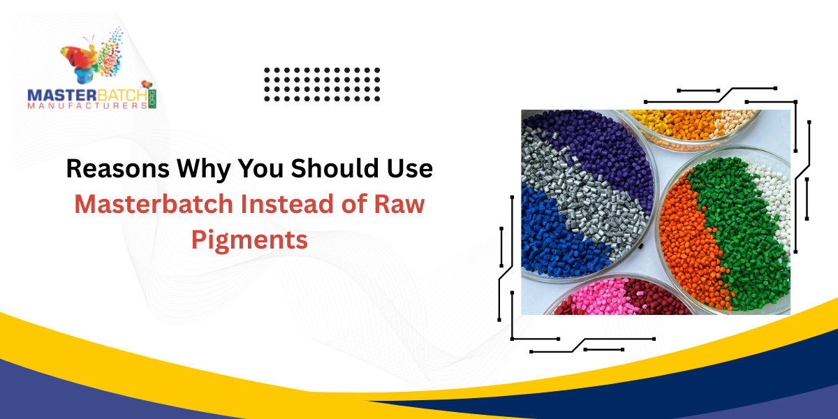 Masterbatch Instead of Raw Pigments